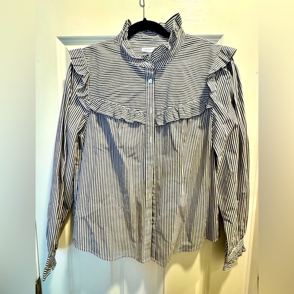 Rebecca Minkoff EUC XL “Linda” Blouse - Picture 5 of 7